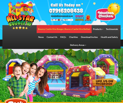 Bouncy castle hire Bangor, Newtownards, Donaghadee, Comber, Holywood and Belfast