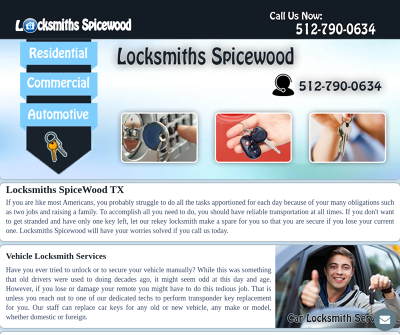 Locksmiths in Spicewood
