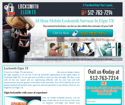 Locksmith in Elgin TX