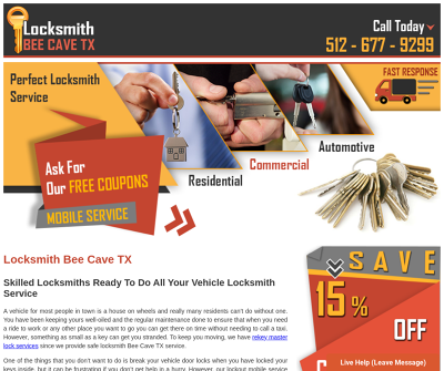 Locksmith in Bee Cave TX