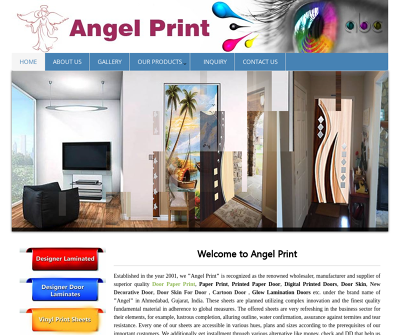 Door Skin For Door,Micro Coated Doors, Door Skin - Angel Print 