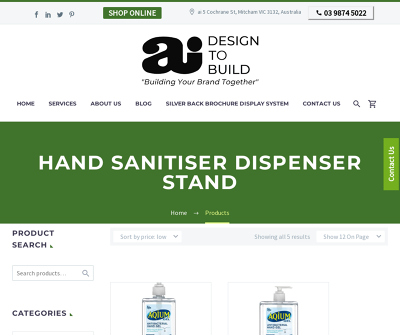 Hand Sanitiser Dispenser