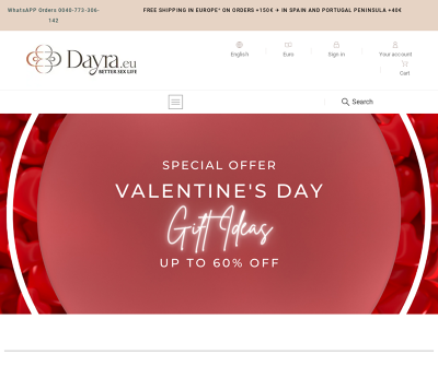 European Online Sexual Wellness Shop 