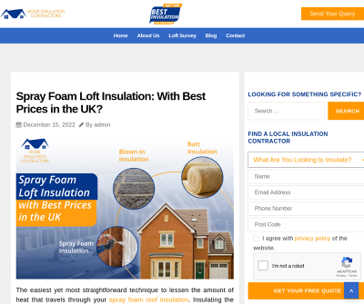 Spray Foam Loft Insulation