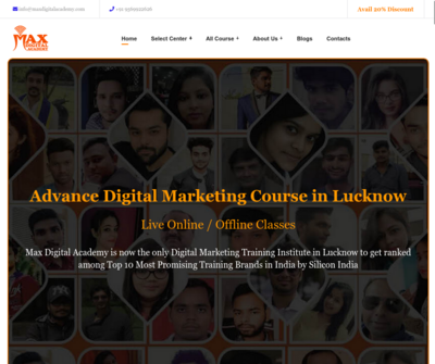 Advance Digital Marketing Course in Lucknow - Max Digital Academy