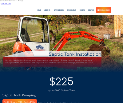 Budget friendly septic tank pumping services in Raleigh, Durhan, Cary, Chapel Hill, Apex, NC 