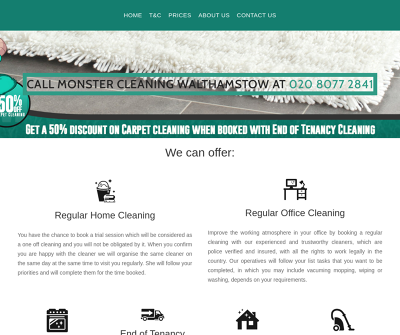 Monster Cleaning Walthamstow