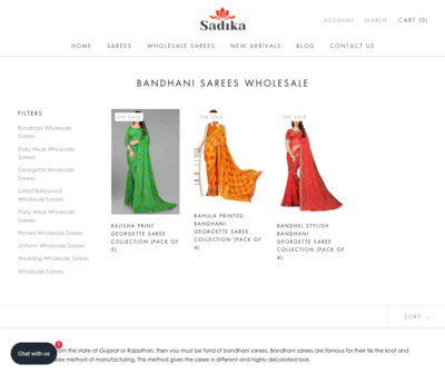 Order Best Quality Bandhani Saree wholesale