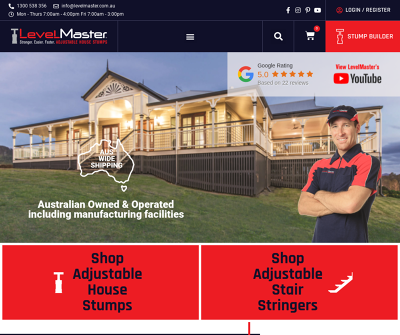 Adjustable Steel House Stumps Australia - LevelMaster