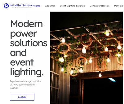 Event lighting and generator rental provider in Bangalore.