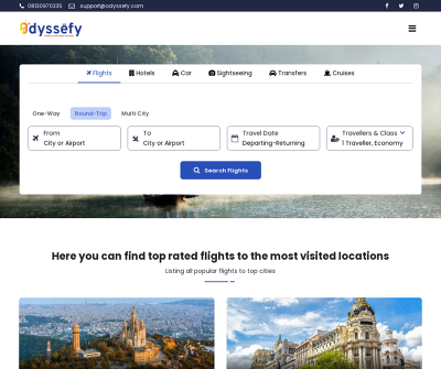 Find Cheap Flights, Hotels Booking & Car Rental with Odyssefy.com