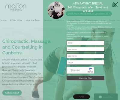 Chiropractic, Massage, and Counselling in Canberra