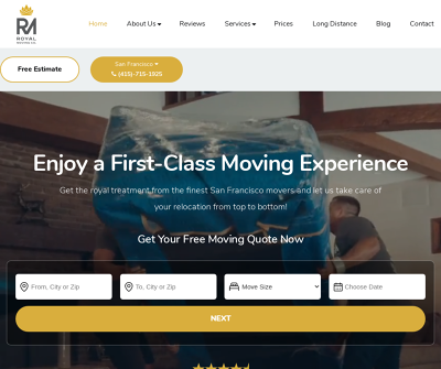 Find the best piano movers San Francisco has in Royal Moving & Storage San Francisco team