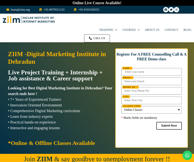 Best Digital Marketing Institute in Dehradun