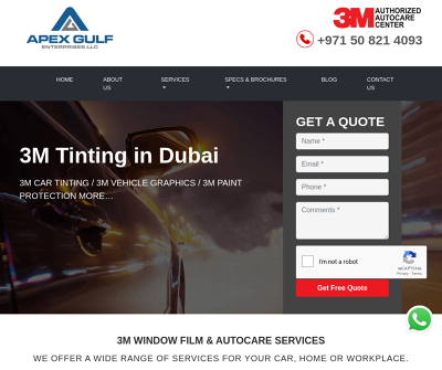 3M Car Tinting In Dubai