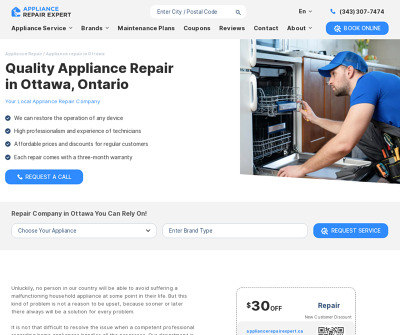 Appliance Repair Expert in Ottawa