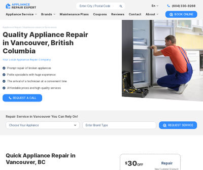 Appliance Repair Expert in Vancouver