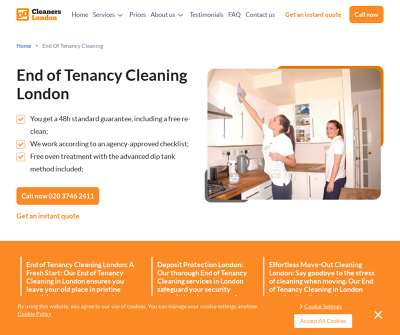 End of tenancy cleaning London