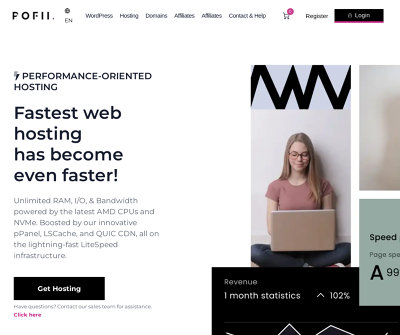 Pofii - Performance-Oriented Web Hosting & Domain Services