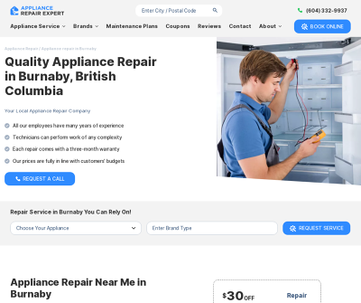 Appliance Repair Expert in Burnaby