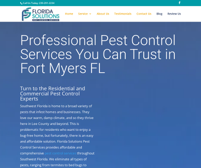 Florida Solutions Pest Control Services