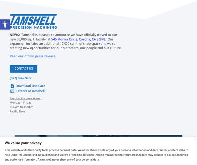 Tamshell Precision Machining