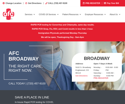 AFC Urgent Care Broadway