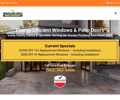 Advanced Energy Services, Replacement Windows, Wilsonville, OR