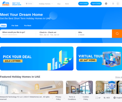 Properties for Rent & Sale | Holiday Homes in UAE | MetaHomes