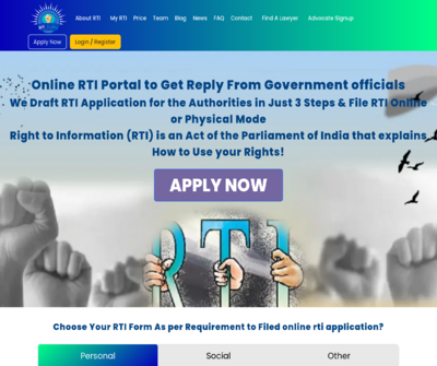 Online RTI Portal to Get Reply From Government officials
