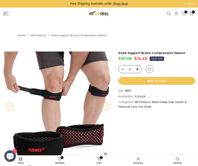 Plus Size Knee Brace Australia