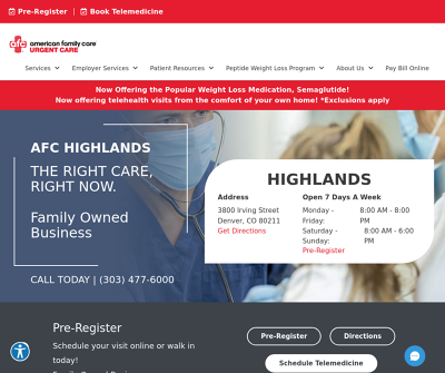 AFC Urgent Care Denver Highlands