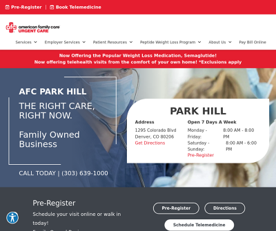 AFC Urgent Care Denver Park Hill