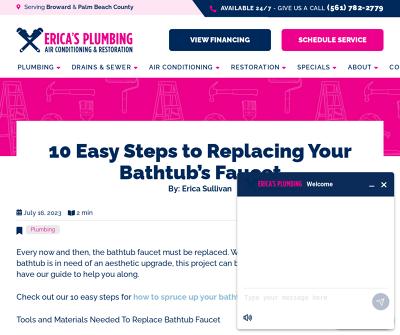 Erica's Plumbing, Air Conditioning & Restoration