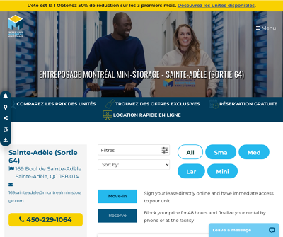 Entreposage Montréal Mini Storage - Sainte-Adèle (Sortie 64)