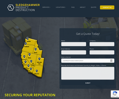 Sledgehammer Product Destruction