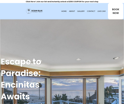 Ocean Blue Vacation Rental on Moonlight Beach in Encinitas, California