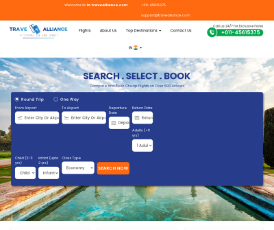 Book Affordable Flight Deals in India | In.Travealliance.com