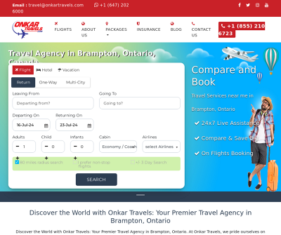 Onkar Travels - Travel agency Mississauga