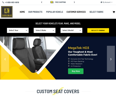 Best Quality Custom Fit Car Seat Covers, Truck Seat Covers | Saddleman