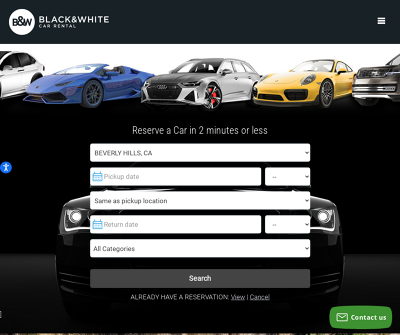 Black and White Car Rental