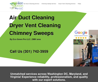 Eco Green Pro LLC (Quality air duct, dryer vent, and chimney cleaning services)
