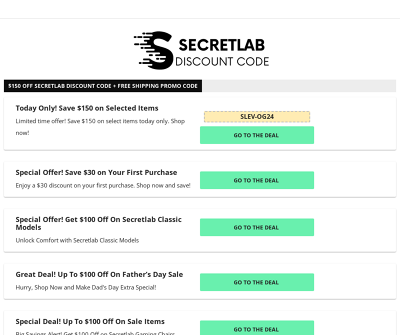Secretlab Discount Code