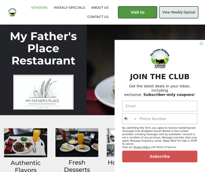 https://bridgetonamishmarket.com/my-fathers-place/