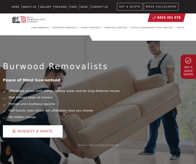 Bill Removalists Sydney - Burwood Office