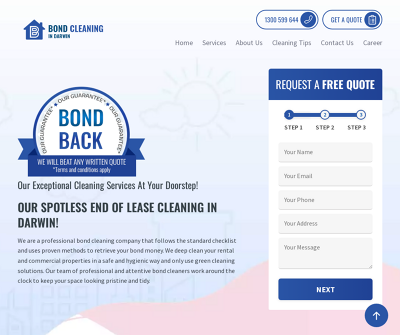 Bond cleaning in Darwin