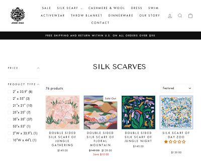 silk scarves