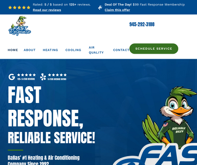 Fast Response Heating & Cooling