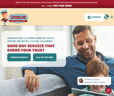 Central Air Heating, Cooling & Plumbing