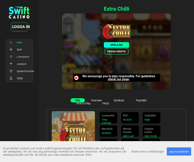Play Extra Chilli online at Swift Casino SE